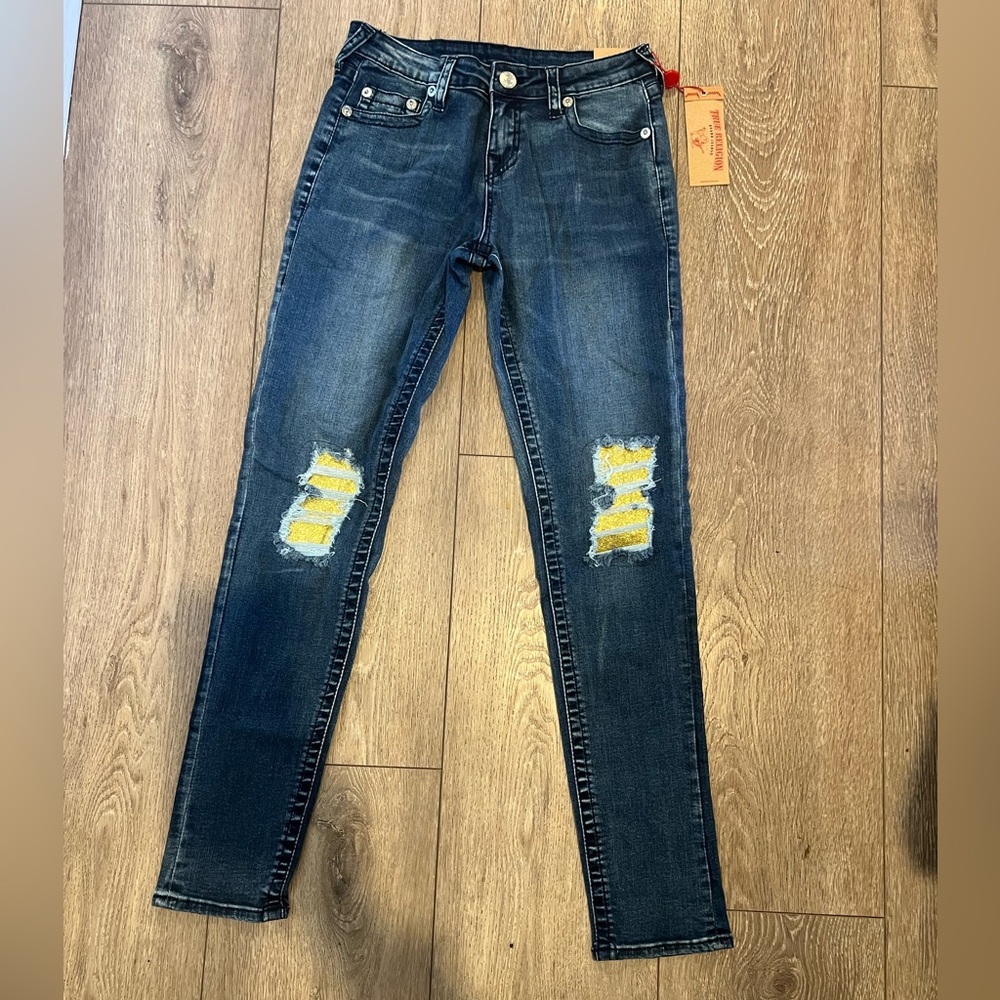 NWT True Religion girls skinny jeans